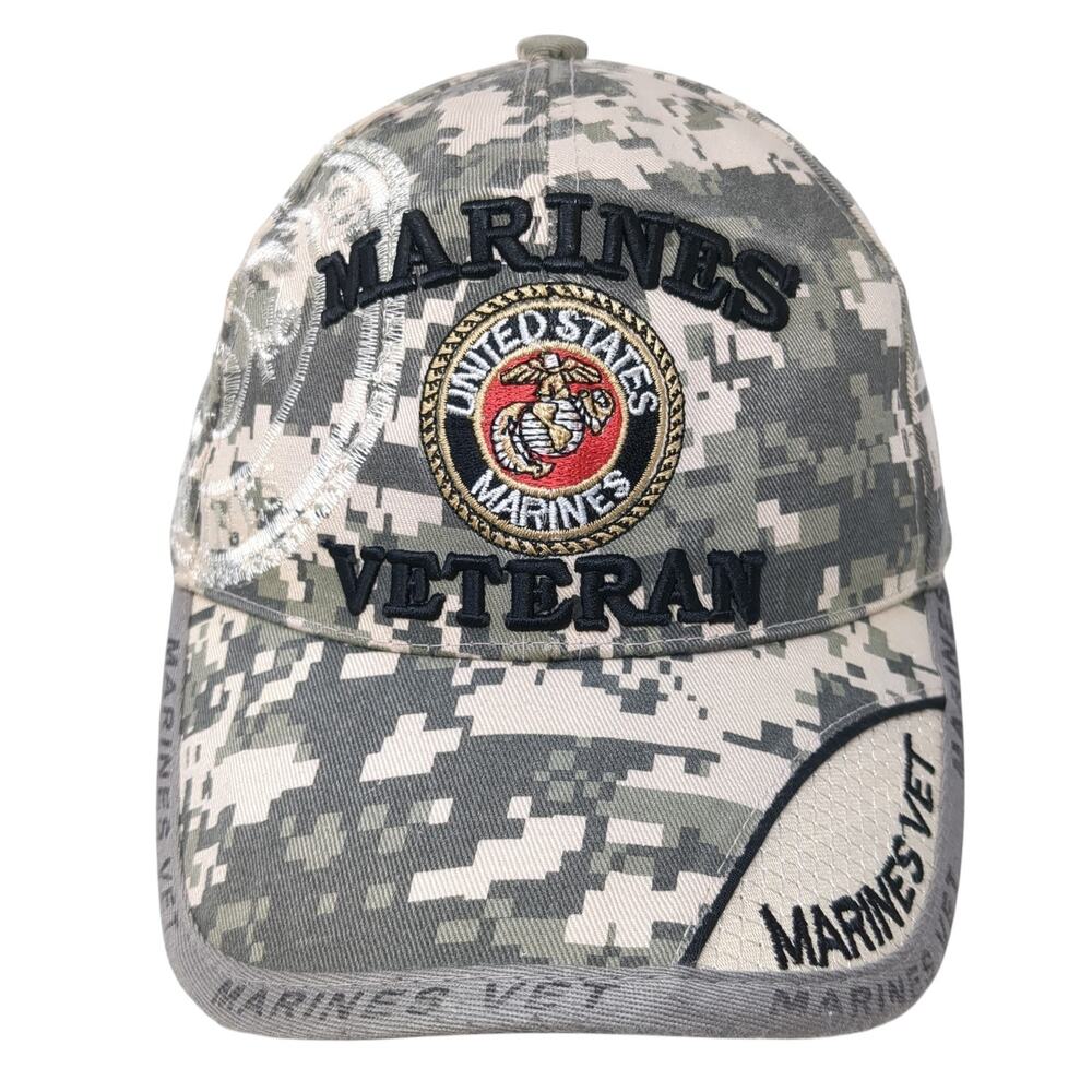 United States Veteran Strapback Baseball Cap Multi One Size Camo 6 Panel Brother